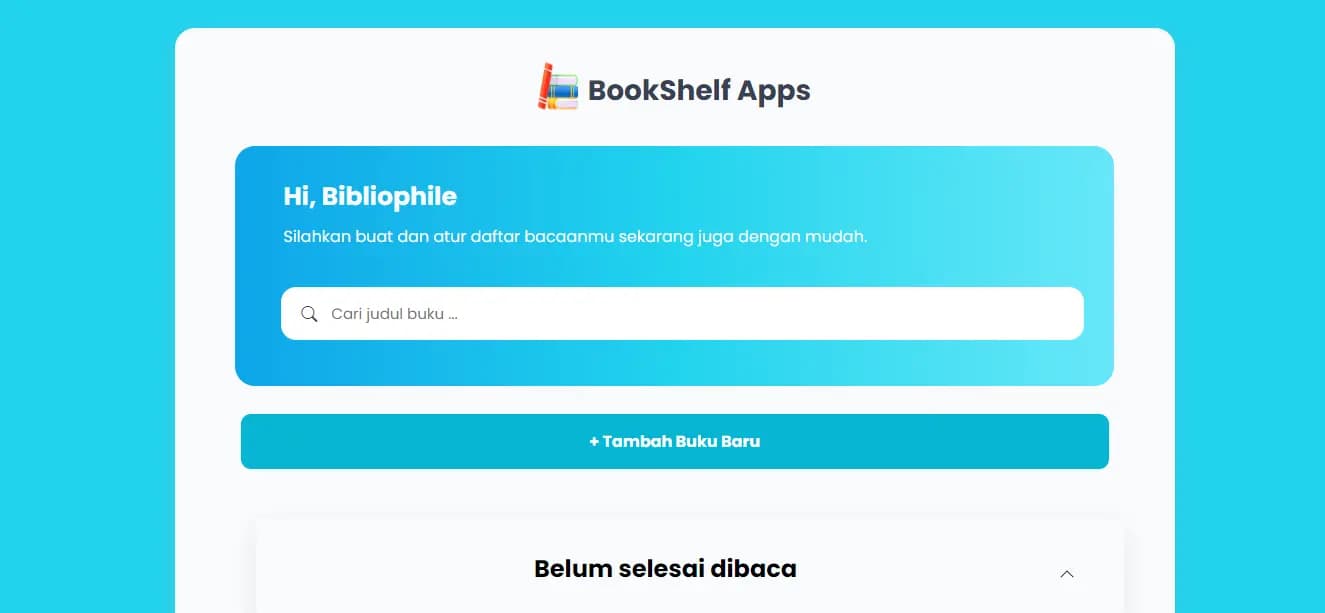 Bookshelf Apps