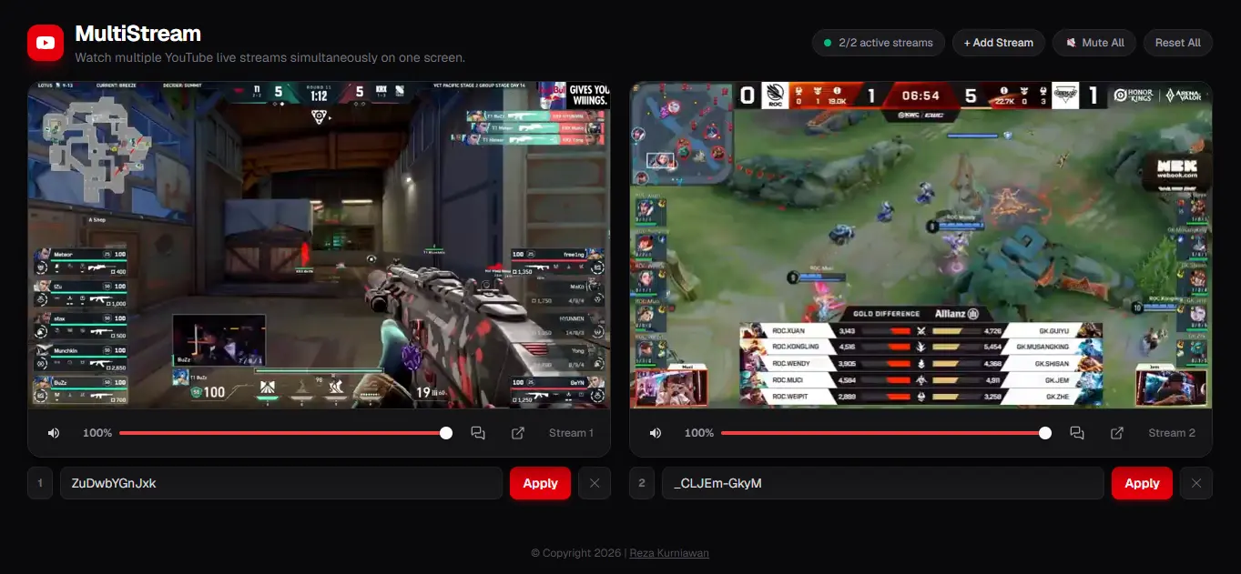 MultiStream YT